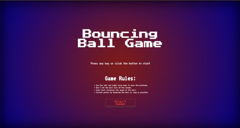 Python Bounce Ball Game